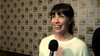 Evangeline Lilly interview at the 'Ant-Man' press line during Comic-Con 2014