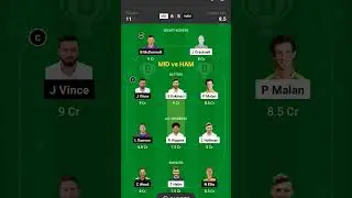 #middlesex #hammarby #vitalityblast #t20 #dream11 #fantasy #team #cricket #england #shorts