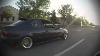 Honda Civic EJ1 Stanced  str wheels (GoPro)