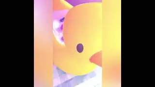 First experience in an inflatable duck tub #twins #cutebabies #babyvideos #babyswimming