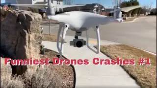 Top 5 Funniest Drone crashes #1