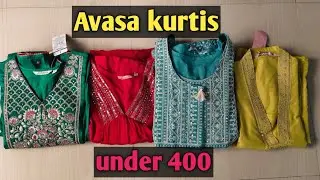 Ajio kurta haul || Ajio avasa party wear kurtas under budget || from 400₹ #avasa#ajiohaul
