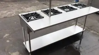 Parrilla industrial 4 quemadores