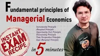 Fundamental Principles of Managerial Economics-Incremental,Marginal,Discounting,etc UnbeatenLearning