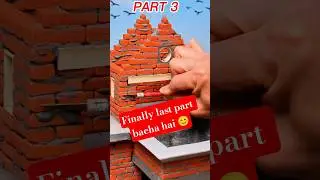 इतना सुंदर घर कैसे बना? 😍 DIY Mini Brick House Construction (Part 3) Welcome to Part 3 day