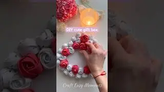 DIY cute gift box #diy #craft #diyideas #craftideas #handmade #gift #flowers #viral #shorts