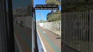 Sydney Train Doors Open Before The Train Stops!? #shorts