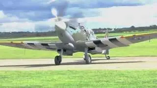 Tandem Spitfire - An afternoon with Spitfire MJ627 - IWM Duxford - (Sony FDR-AXP33)