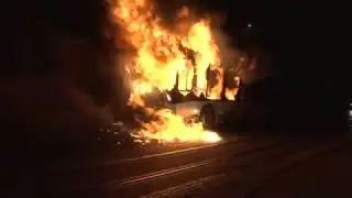 Львів: внаслідок пожежі знищено рейсовий автобус