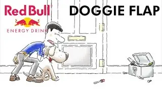 🐶 'DOGGIE FLAP' - 🥤 Red Bull gives you wings.