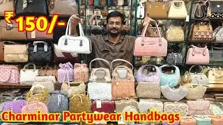 Charminar Bridal Partywear Hand Bags Purses Clutches Sling Bags Potlis Suit Case Sets With Prices