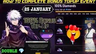 💥Jujustu Kaisen Special 100% 💙Bonus Top-Up Event | 100% Bonus Topup💛 Me Double 💎Diamonds
