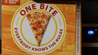 Dave Portnoy 5 cheese one bite pizza review.. the best for 5 bucks!