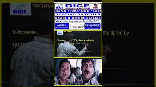 PERCENTAGE || DICE ACADEMY HYD