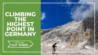 Climbing to the top of Zugspitze, the highest point in Germany