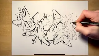 Graffiti WildStyle: HowTo Draw Step By Step