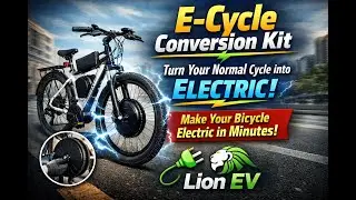 E-Cycle Conversion Kit ⚡ Turn Your Normal Cycle into Electric Make Your Bicycle Electric in Minutes