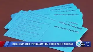 Blue envelope program for those with autism