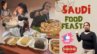Episode-28 | Food Feast 🥗🫕🍱🍥🍤🍮🫖| Unlimited Bites #saudifood #teluguvlogsinsaudi 