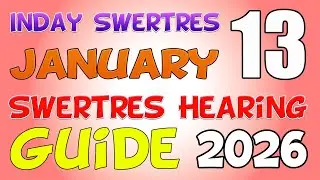 Swertres Hearing Today by Guide Inday Swertres | January 13, 2026