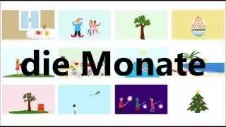 Monate - Deutsch lernen / learn German - Deutsch A1 - A2
