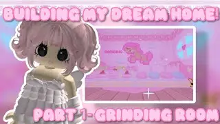 BUILDING MY DREAM HOME IN ADOPT ME!! PART 1 - GRINDING ROOM (NEW SERIES!!!)