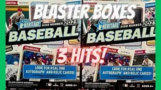 2023 Topps Heritage High Number Blaster Boxes ** 3 Hits in 2 Blasters! **