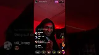 Reezy Instagram Livestream im Studio Neuer Song Hörprobe