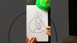 How to draw Stella | Angry Birds | Animals | For kids aged 5 to 6 | Learn Spanish with my puppet!