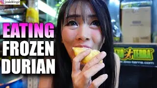Eating frozen DURIAN!