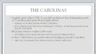 British Colonies:  The Southern Colonies