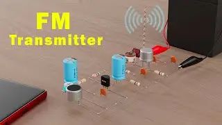 High Power FM Transmitter Circuit Using BC547 & 2N2219 | 12V FM Radio Transmitter