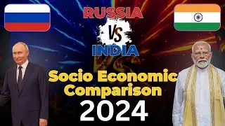 India vs Russia Social Economic Comparison #rankingchannel #factsvideo #indiavsrussia