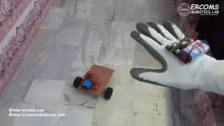 ERRB017 || Hand Gesture Controlled Robot || By Ercoms.com
