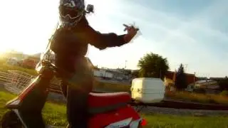 Goonride with Grandmas scooter! :)