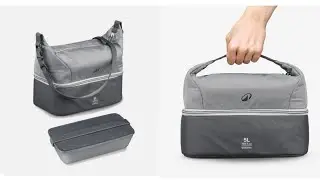 Quechua 5 L insulated lunch box with 1L plastic food storage container included 