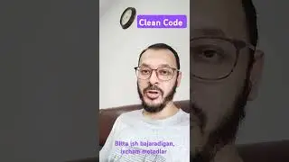 ixcham metodlar #cleancode #dasturlash #tozakod #ozbektilida #virtualdars