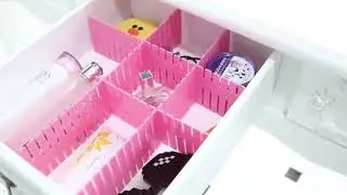 DIY Plastic Drawer Dividers Adjustable Drawer Organizer Separator