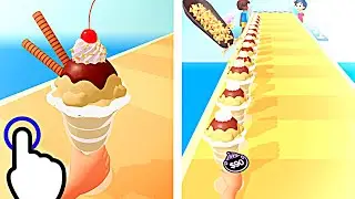 Ice Cream Stack - Ice Cream Stack Run - All Levels iOS Android GamePlay