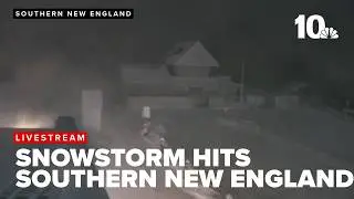 Heavy snow and gusty winds pound Rhode Island and Massachusetts
