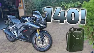 Ich fahre 140km/h mit meiner Yamaha YZF-R 125