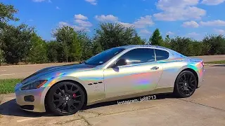 Holographic Chrome Maserati GranTurismo
