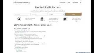 New York Public Records (Search Criminal, Court, And Others Online).
