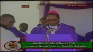 Part 13 of 13 - Excerpts from The Mass at Bingu Wa Mutharika's Funeral