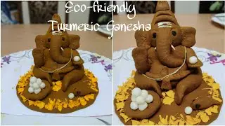 Eco-friendly ganesha 🙏 Turmeric Vinayaka 🙏 Go green-Vinayaka chaturthi 🙏