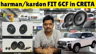 Harman Kardon FIT6CF & 6F CAR DOOR SPEAKERS In CRETA | New Series #speaker #caraudio #audioupgrade