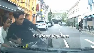 29jan2026 syed alwi road cyclists riding against flow of traffic crash into camcar