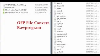 How OFP File Convert Rawprogram By Free Mct Tools