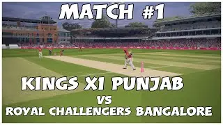 IPL 2020 KINGS XI PUNJAB VS ROYAL CHALLENGERS BANGALORE, MATCH #1 (CRICKET 19)