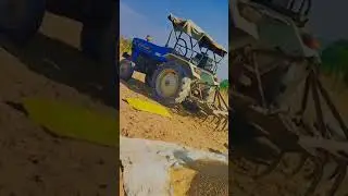 standard tractor. work on field with cultivator #tractor #cultivetor #shorts #standard